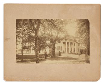 (SLAVERY & ABOLITION.) Photograph of two formerly enslaved workers at Fort Hill Planatation, the former home of John C. Calhoun.